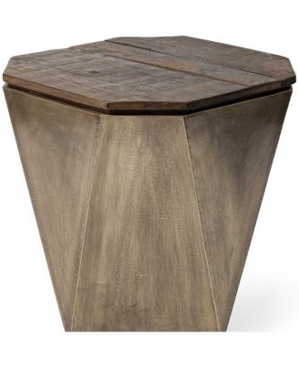 Solid Wood Accent Table – Perfect for Living Room or Nightstand Use