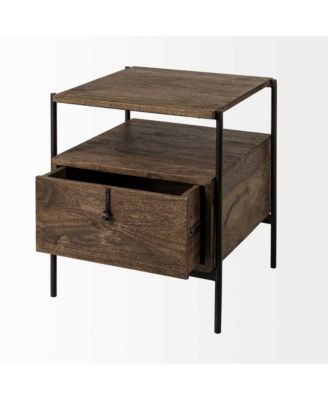 Minimalist Solid Wood Square Accent Table – Ideal for Small Spaces