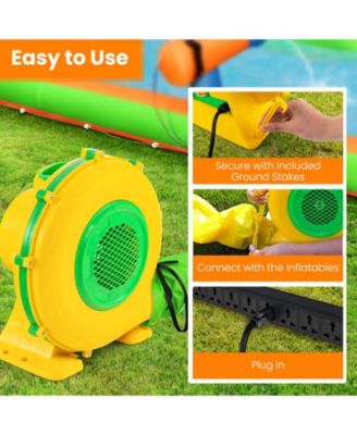 950W Air Blower Air Pump Fan with Convenient Handle and Ground Stakes