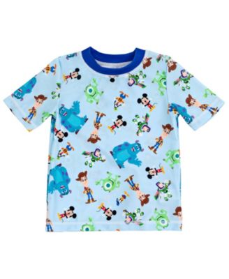 Baby Boys Monsters Inc. Rash Guard and Swim Trunks Outfit