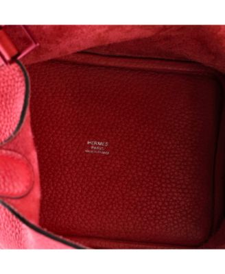 Pre-Owned Hermes PM Monochrome Picotin Lock Bag Clemence