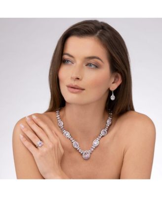 Kennedy Oval Crystalline Earrings