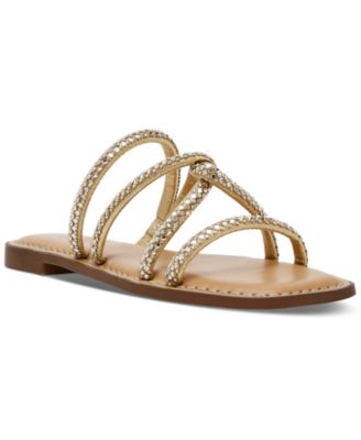 Wild Pair - Gabryell Embellished Slip-On Flat Sandals