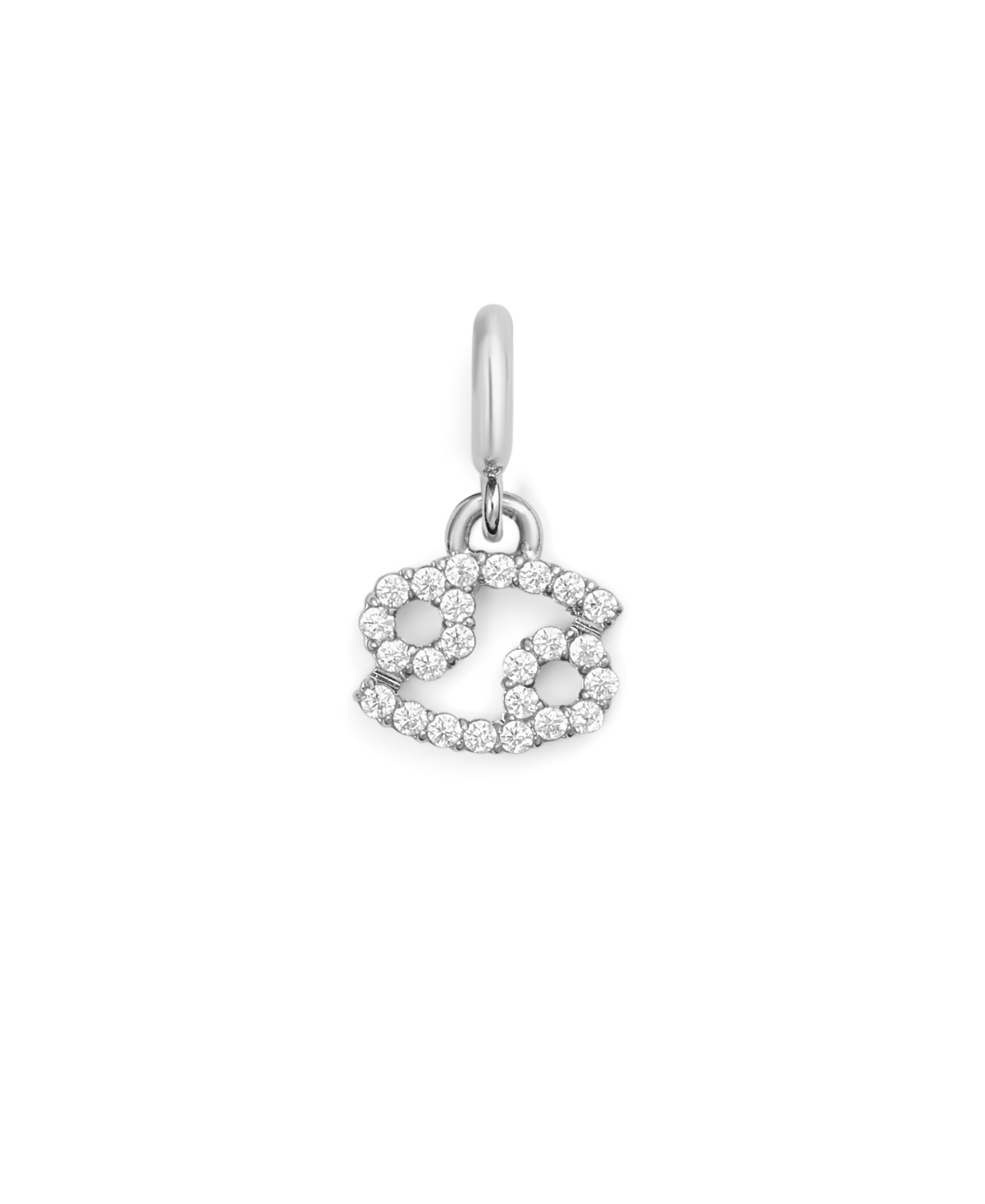 Women's Silver Tone Stainless-Steel Watch Charm - Silver tone