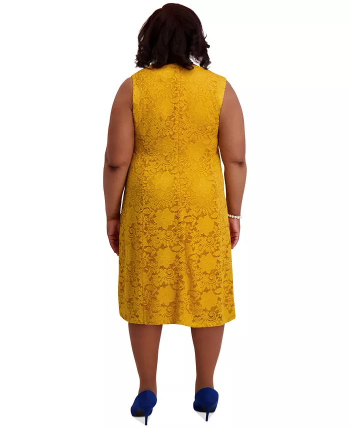 Women's Sleeveless Lace Fit & Flare Dress, Regular & Plus Sizes - thumbnail 10