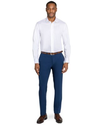 Men's Solid Hybrid Slim Fit Easy Care Long Sleeve Shirt