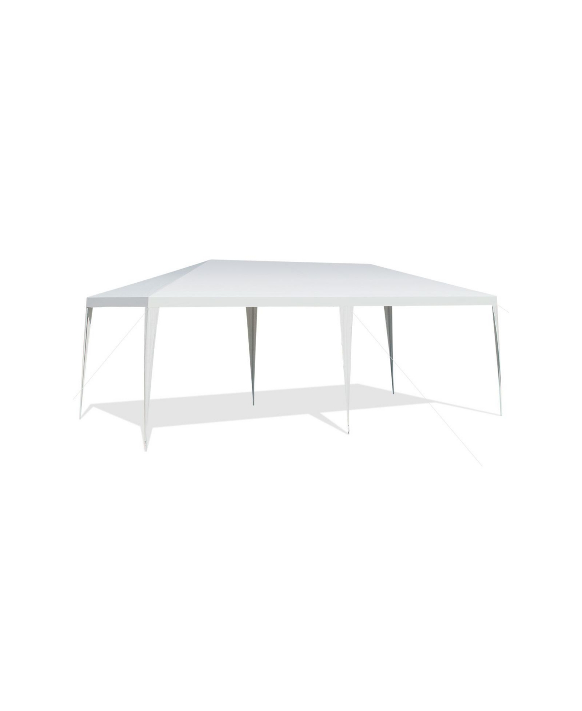10 x 20 Feet Waterproof Canopy Tent with Tent Peg and Wind Rope - White