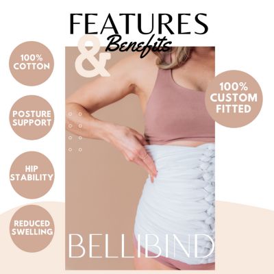 Maternity 2-in-1 Belly Besties Custom Postpartum Recovery Belly Wrap Support