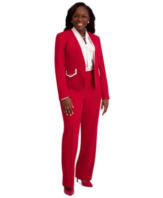 Framed Collarless Jacket, Regular & Plus 