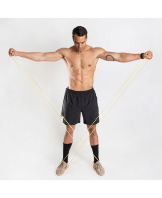 100% Latex-Free Natural Rubber Power Resistance Bands - 10lbs (Pair of 2)