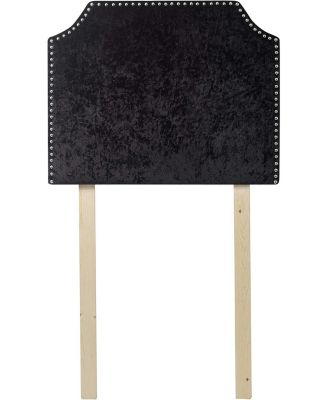 Bevel Tacked Plush Headboard - Velvet Crush Champagne Pink