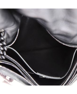 Small Viva Bow Flap Bag Sequin Embellished Leather