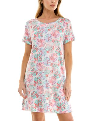 Women's Printed Short-Sleeve Sleepshirt