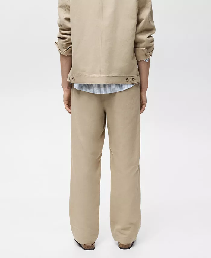 Men's Regular-Fit Linen Pants - thumbnail 3