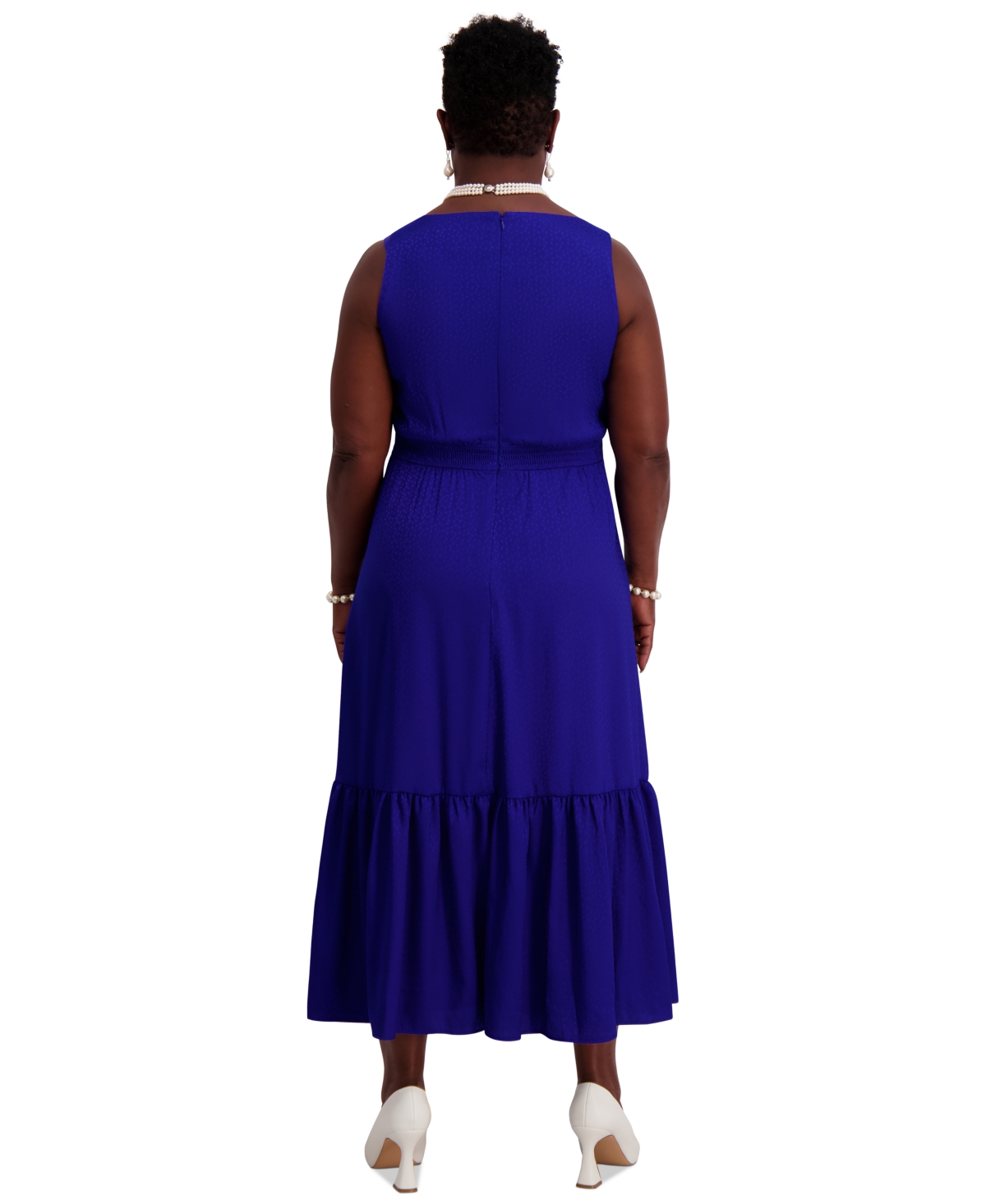 Kasper Women's Tiered Midi Dress, Regular & Plus Sizes