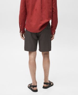 Men's Slim-Fit Fluid Bermuda Shorts