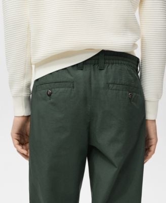 Men's Adjustable Drawstring Cotton Pants