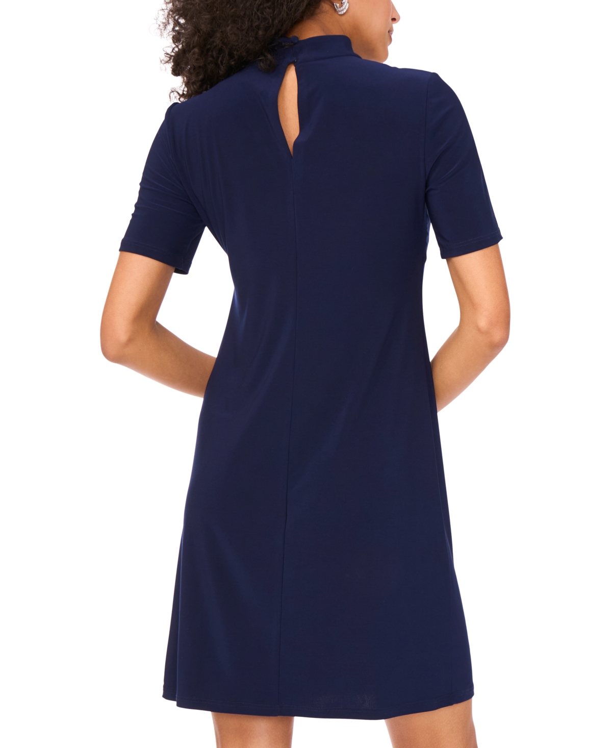 Msk Petite Embellished Short-Sleeve Sheath Dress