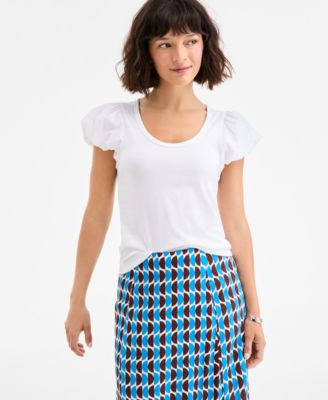 On 34th - Women's Balloon-Sleeve Scoop-Neck T-Shirt