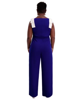 Women's Tie-Strap Jumpsuit, Regular & Plus Size