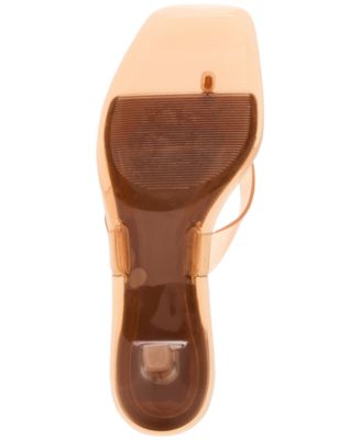 Women's Tracie-J Kitten-Heel Jelly Thong Sandals