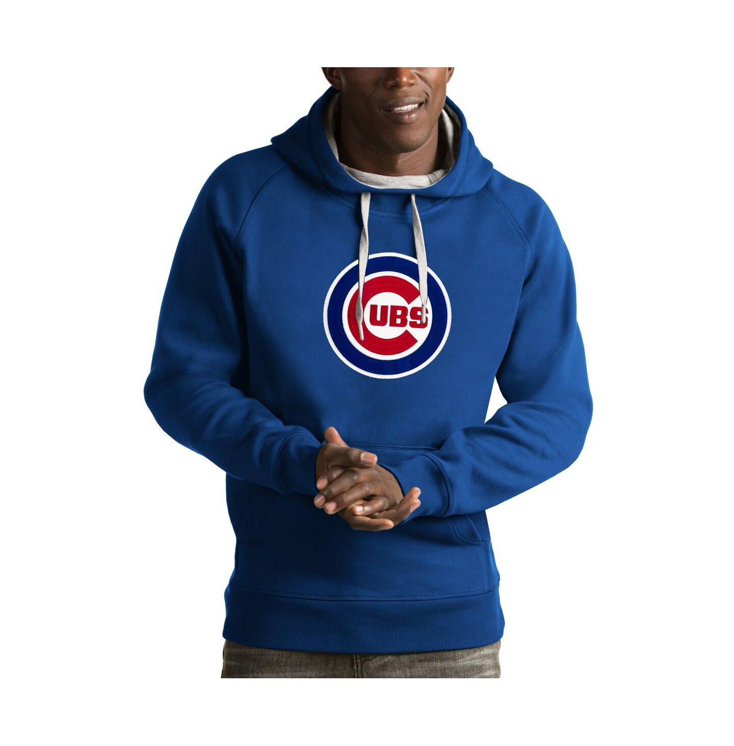 Мужское худи Antigua Royal Chicago Cubs Victory Pullover — фото 1