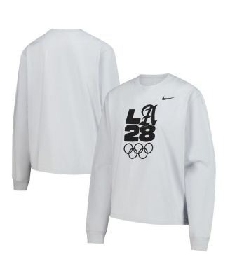 Nike - Women's&nbsp;Gray LA28 Summer Olympics Boxy Long Sleeve T-Shirt