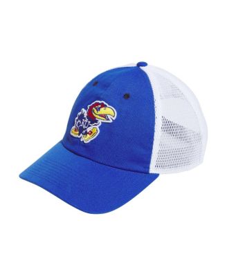adidas - Men's Royal Kansas Jayhawks Mascot Slouch Trucker Adjustable Hat