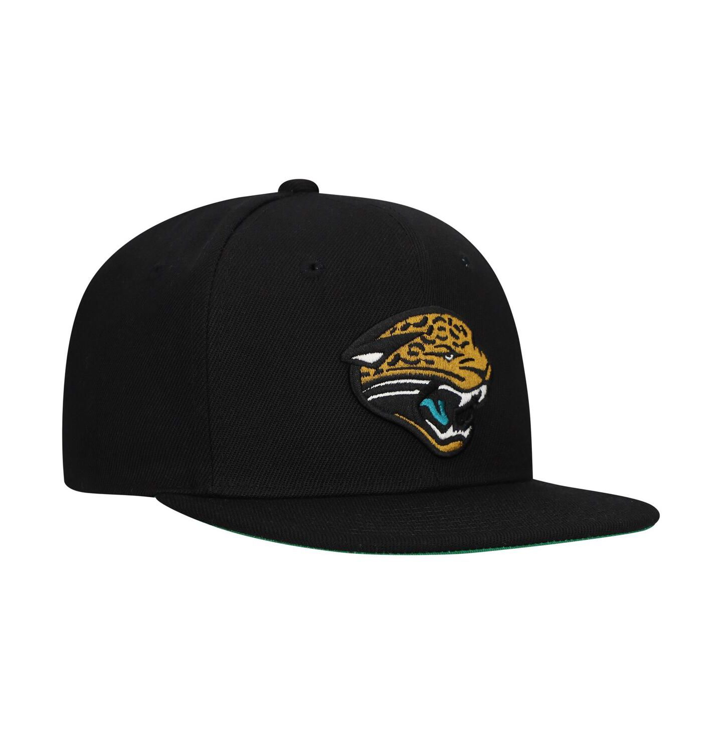 Детская кепка Mitchell & Ness Black Jacksonville Jaguars Gridiron Classics Ground Snapback Hat — фото 3