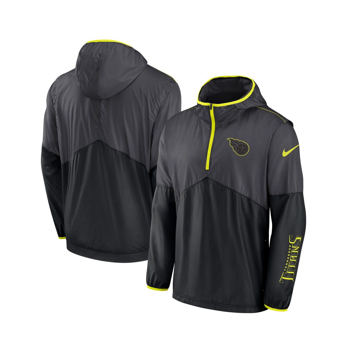 Мужская куртка Nike Anthracite Tennessee Titans Volt Half-Zip — фото 1
