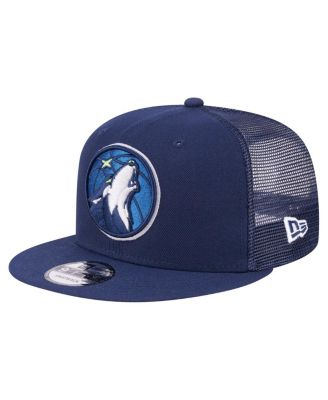 New Era - Men's Navy Minnesota Timberwolves Meshback 9FIFTY Snapback Hat