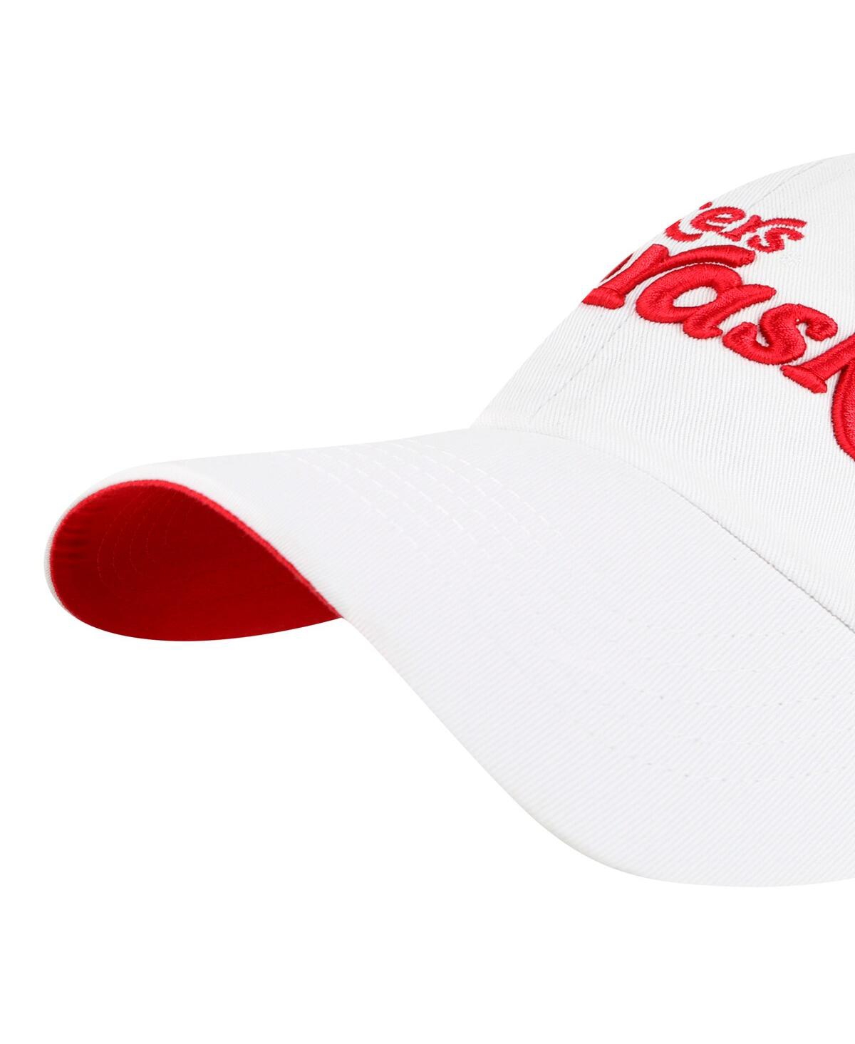 47 Brand Women's White Nebraska Huskers Pensacola Clean Up Adjustable Hat