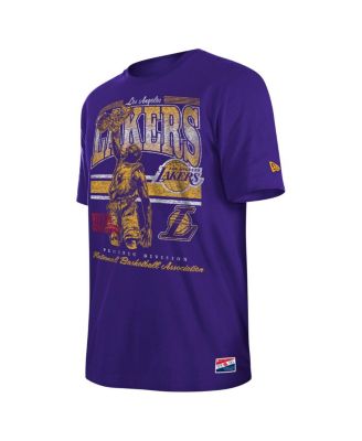 Men's Purple Los Angeles Lakers Enzyme Wash Oversized T-Shirt