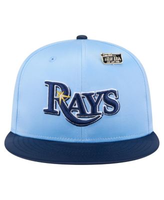 Men's Light Blue/Navy Tampa Bay Rays Satin 59FIFTY Fitted Hat