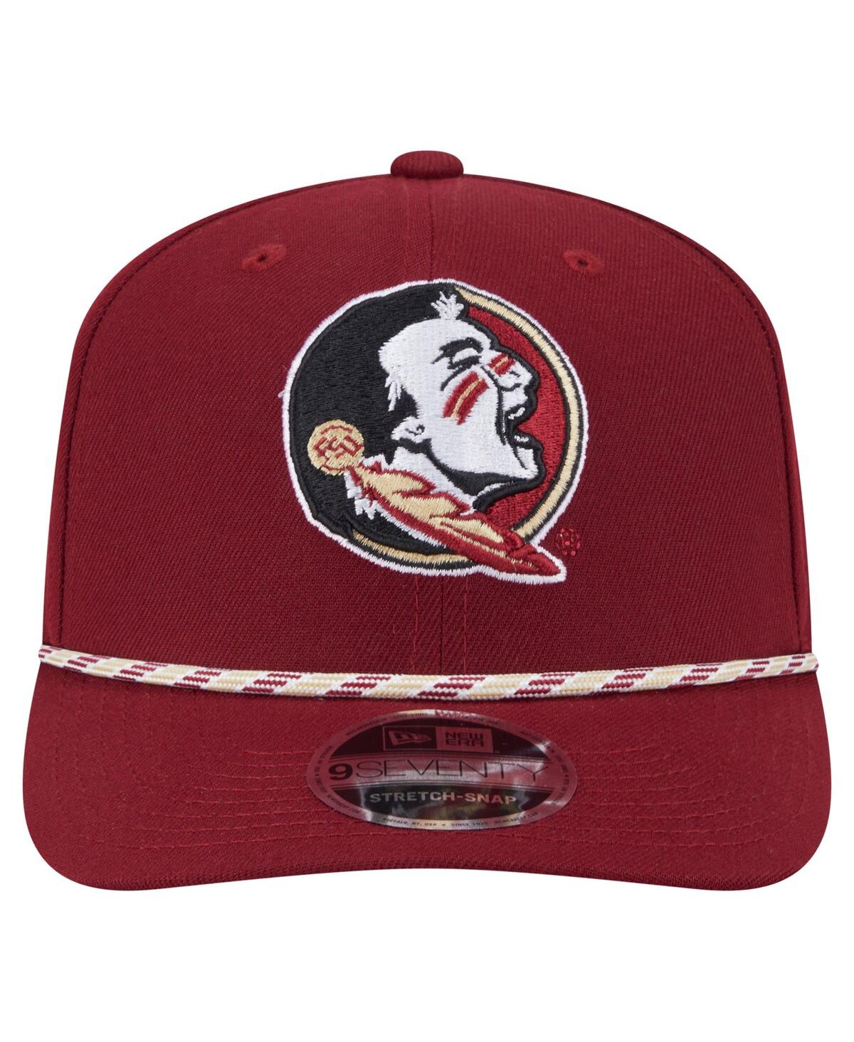 NEW ERA MEN'S GARNET FLORIDA STATE SEMINOLES GAME DAY MULTI-ROPE 9SEVENTY STRETCH-SNAP HAT 