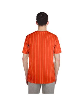 Men's Orange Baltimore Orioles Throwback Pinstripe T-Shirt