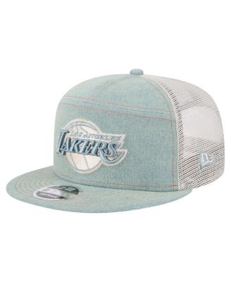 New Era - Men's Los Angeles Lakers Adventure Denim Split Panel 9FIFTY Snapback Trucker Hat