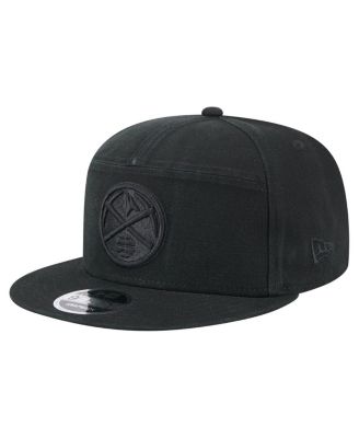 New Era - Men's Black Denver Nuggets Adventure Canvas Split Panel 9FIFTY Snapback Hat