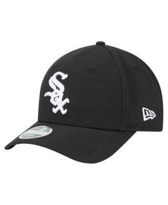 New Era - Big Boys and Girls Black Chicago White Sox Player Replica 9FORTY Adjustable Hat
