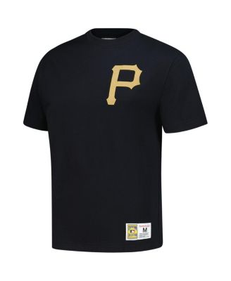 Men's Roberto Clemente Black Pittsburgh Pirates Legends Collection Vintage Logo T-Shirt