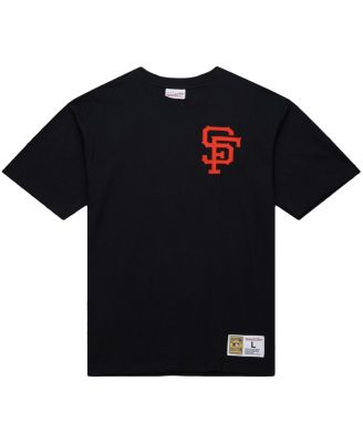 Men's Willie Mays Black San Francisco Giants Legends Collection Vintage Logo T-Shirt