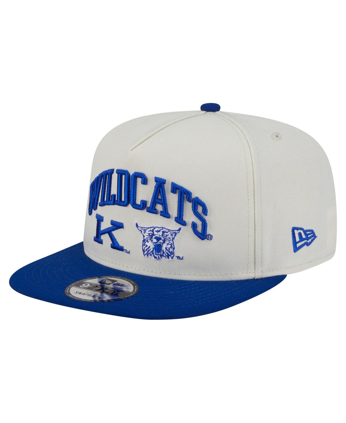 NEW ERA MEN'S WHITE KENTUCKY WILDCATS COLLEGIATE 9FIFTY A-FRAME SNAPBACK HAT 
