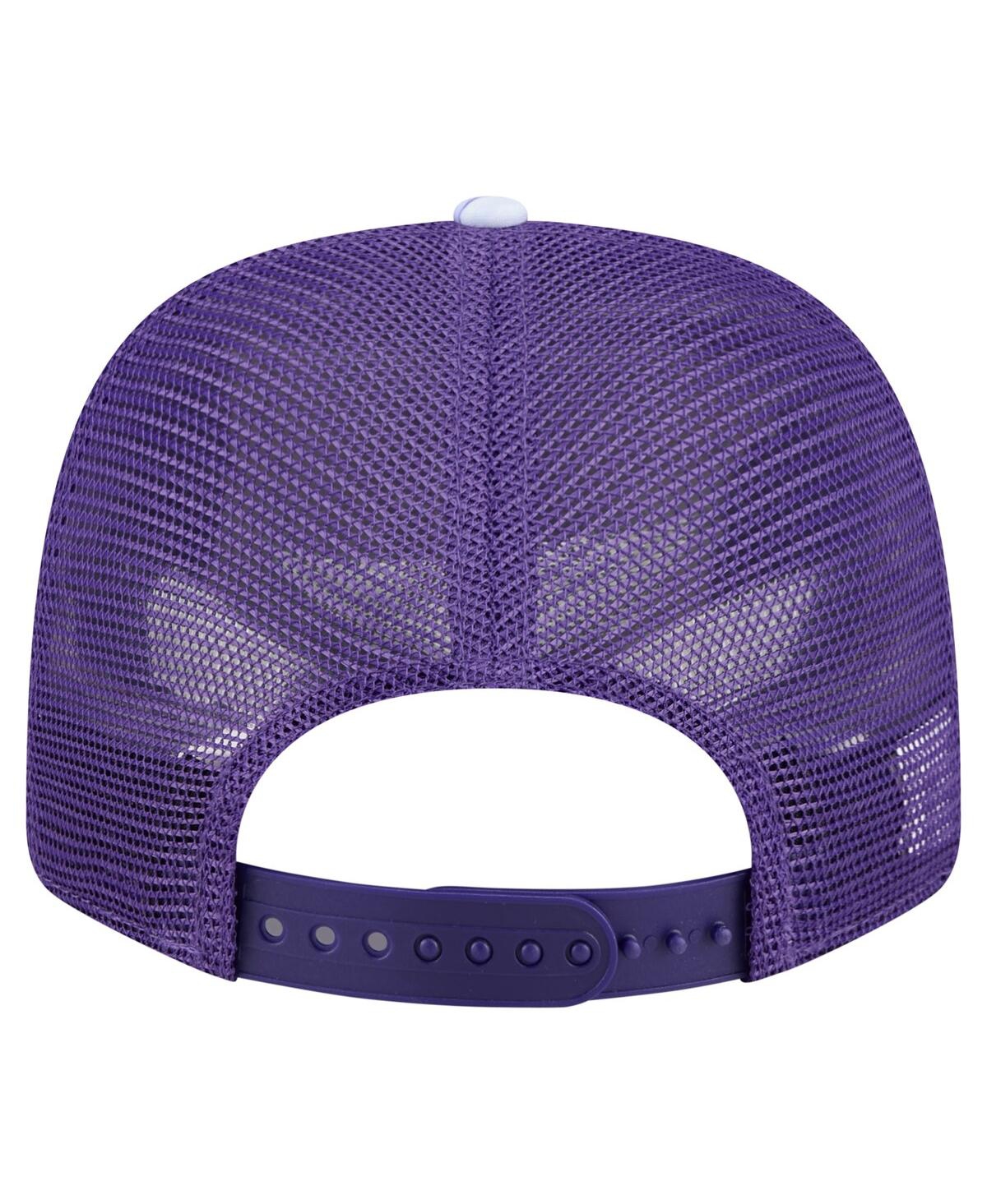 NEW ERA MEN'S PURPLE MINNESOTA VIKINGS HULA 9SEVENTY ADJUSTABLE TRUCKER HAT 