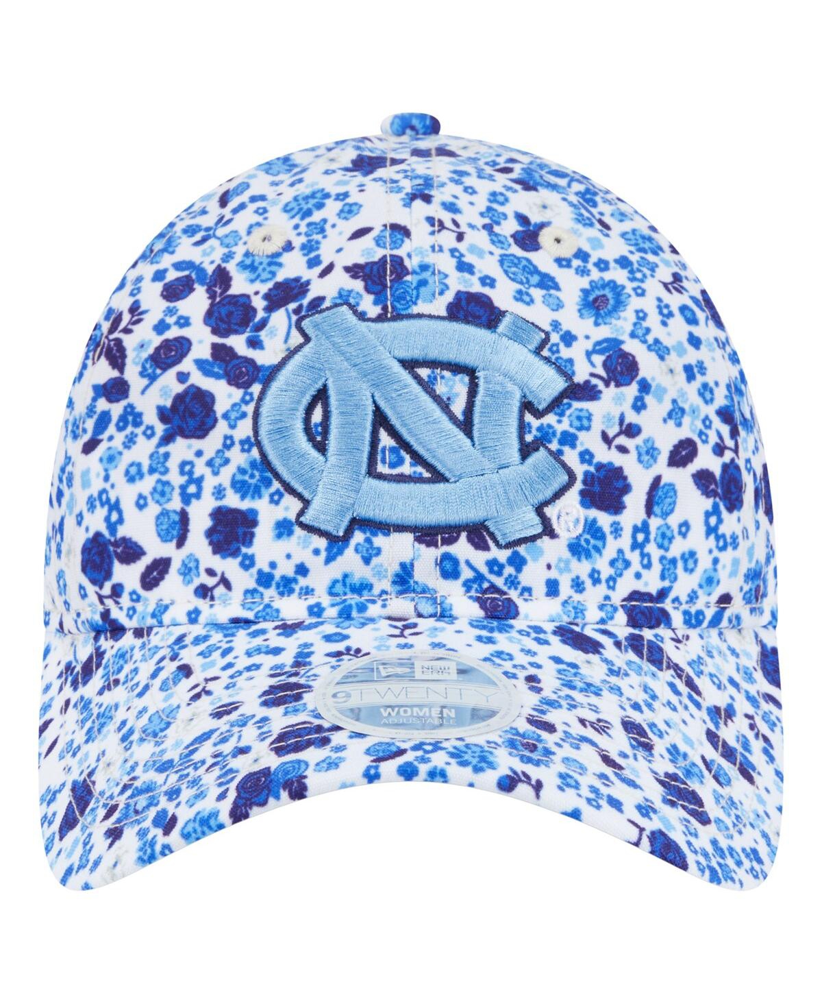 New Era Women's White North Carolina Tar Heels Blooming 9twenty Adjustable Hat