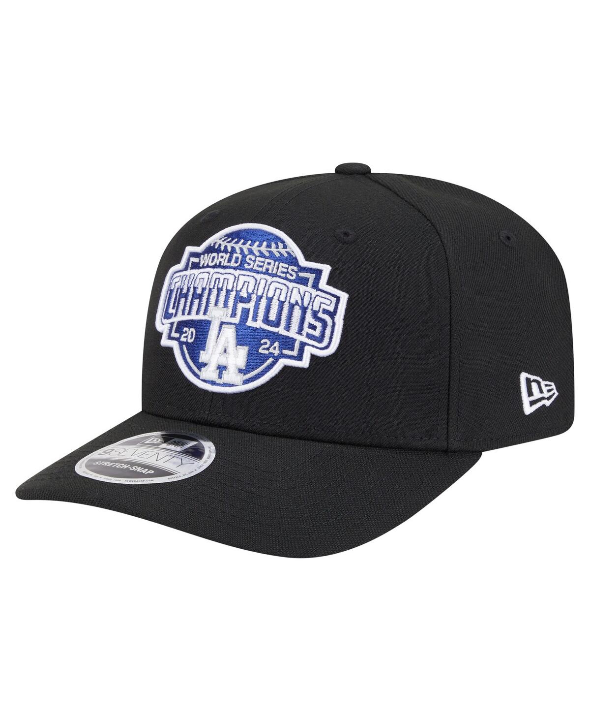 NEW ERA MEN'S BLACK LOS ANGELES DODGERS 2024 WORLD SERIES CHAMPIONS 9SEVENTY ADJUSTABLE HAT 