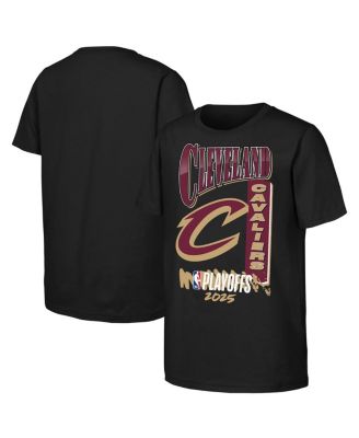 Outerstuff - Big Boys and Girls Black Cleveland Cavaliers 2025 NBA Playoffs Hype T-Shirt