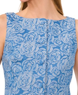 売れ筋商品|||セセ カットソー トップス レディース Women's Floral Jacquard Denim Button-Front Vest Ocean Blue CeCe Women's Floral Jacquard Denim Button-Front Vest - Macy's