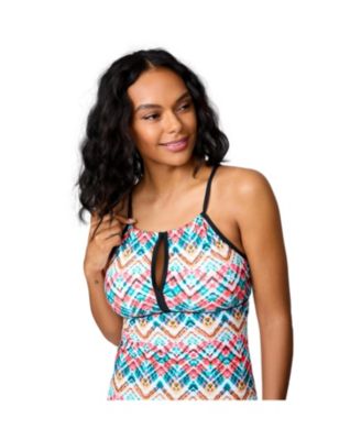 Women's 2-in-1 Keyhole Tankini Top