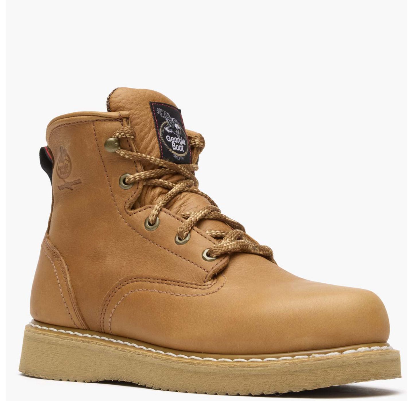 Мужские ботинки GEORGIA BOOT 6" Wedge Work Boot, цвет: Золотой — фото 5
