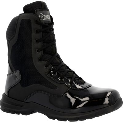 Men's Cadet 8" Black Side Zip Public Service Boot